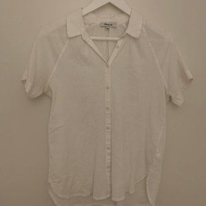 Madewell white button-down blouse - like new!